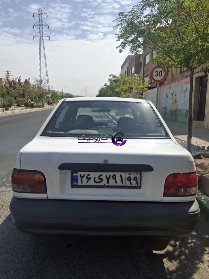 پراید مدل ۹۰ بی رنگ